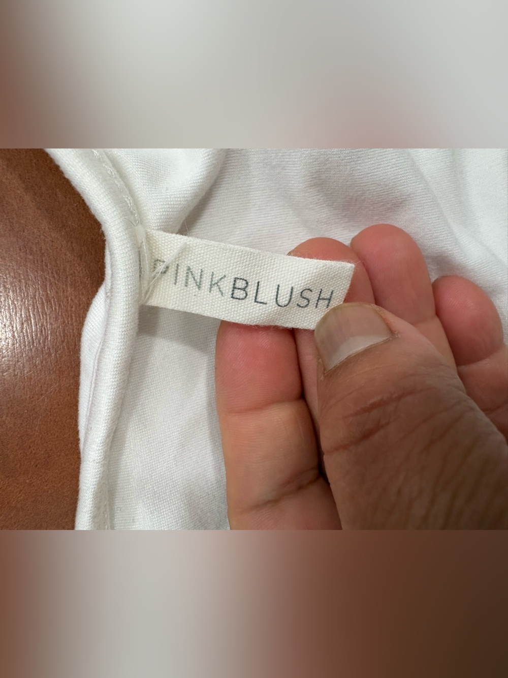 Pinkblush White V-Neck Ruched Midi Dress - Picture 3 of 7